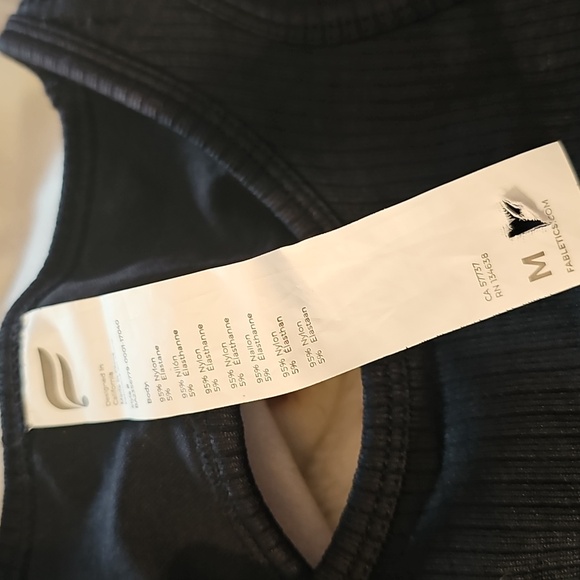 Fabletics Midnight Ribbed Sports Bra & Matching Leggings Size M - Picture 6 of 6